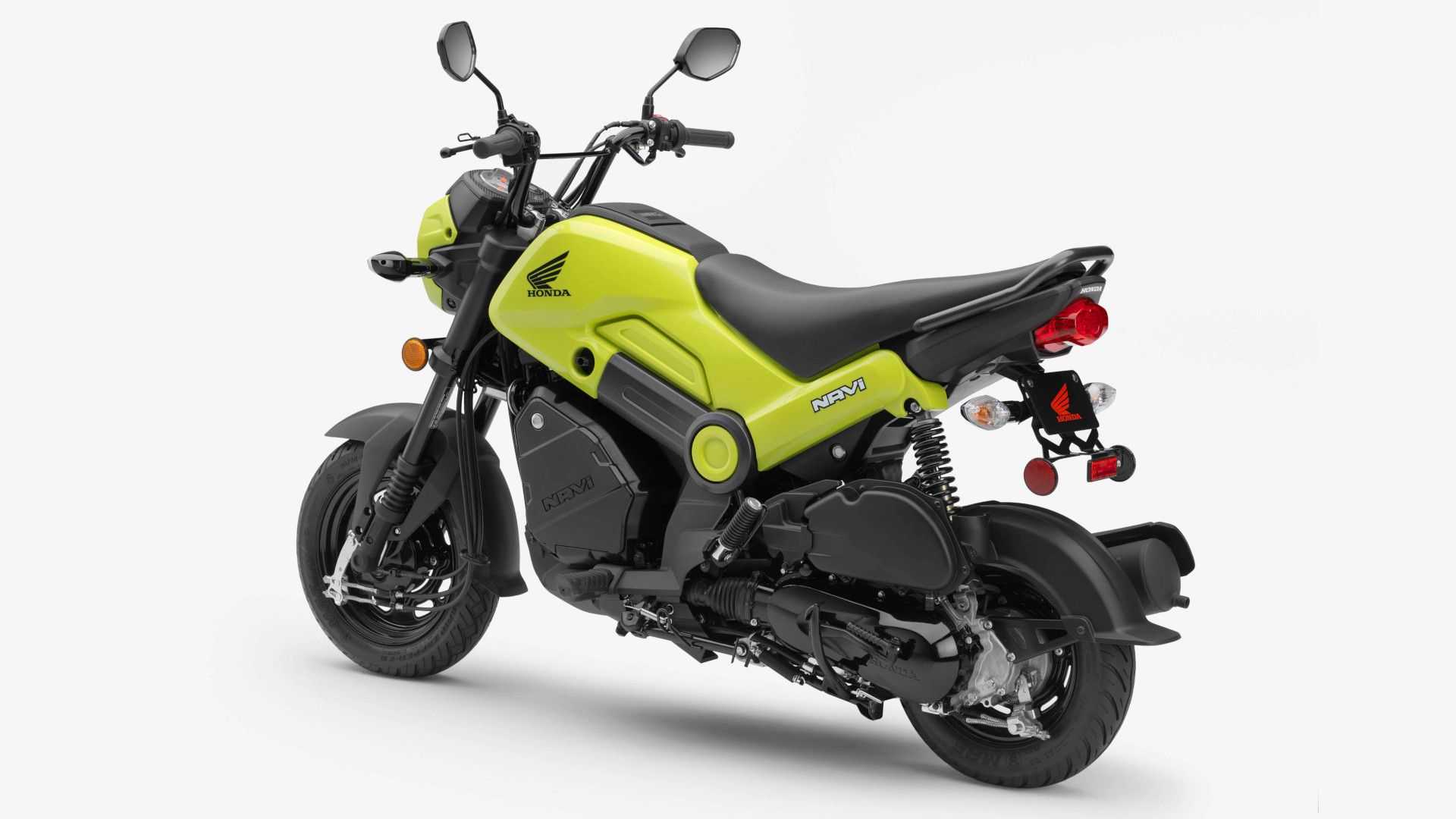 2022 honda navi grasshopper green left rear angle view