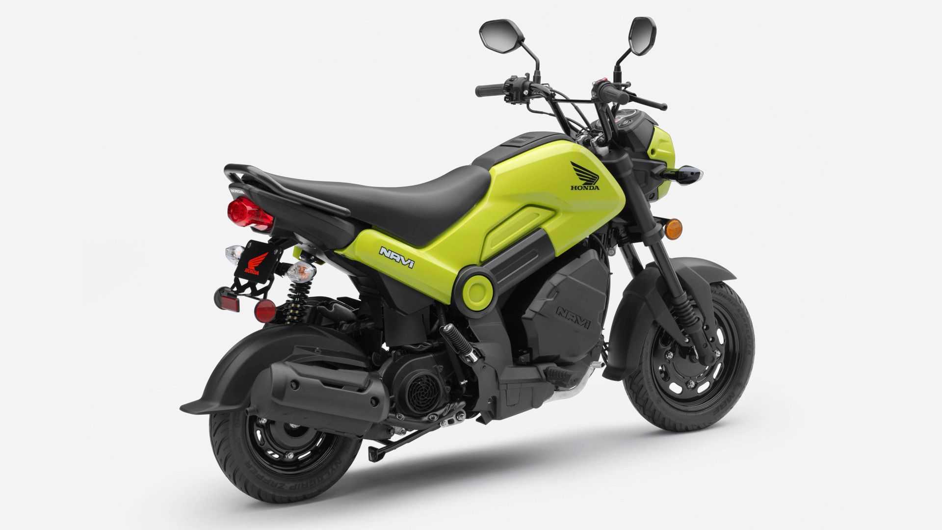 2022 honda navi grasshopper green right rear angle view
