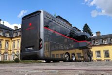 drool over dembell side storage luxury motorhome with garage for your motorcycle 1 1