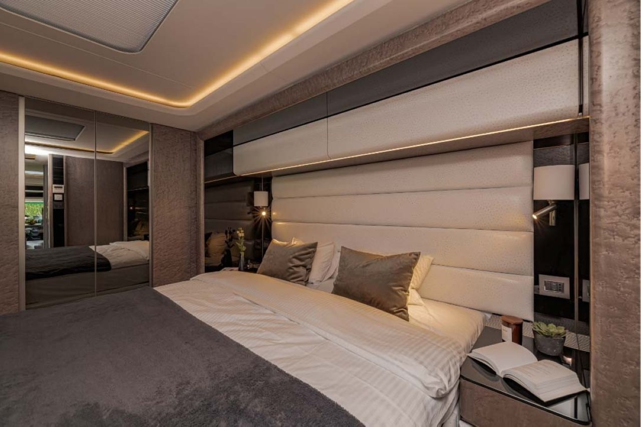 drool over dembell side storage luxury motorhome with garage for your motorcycle 9 1