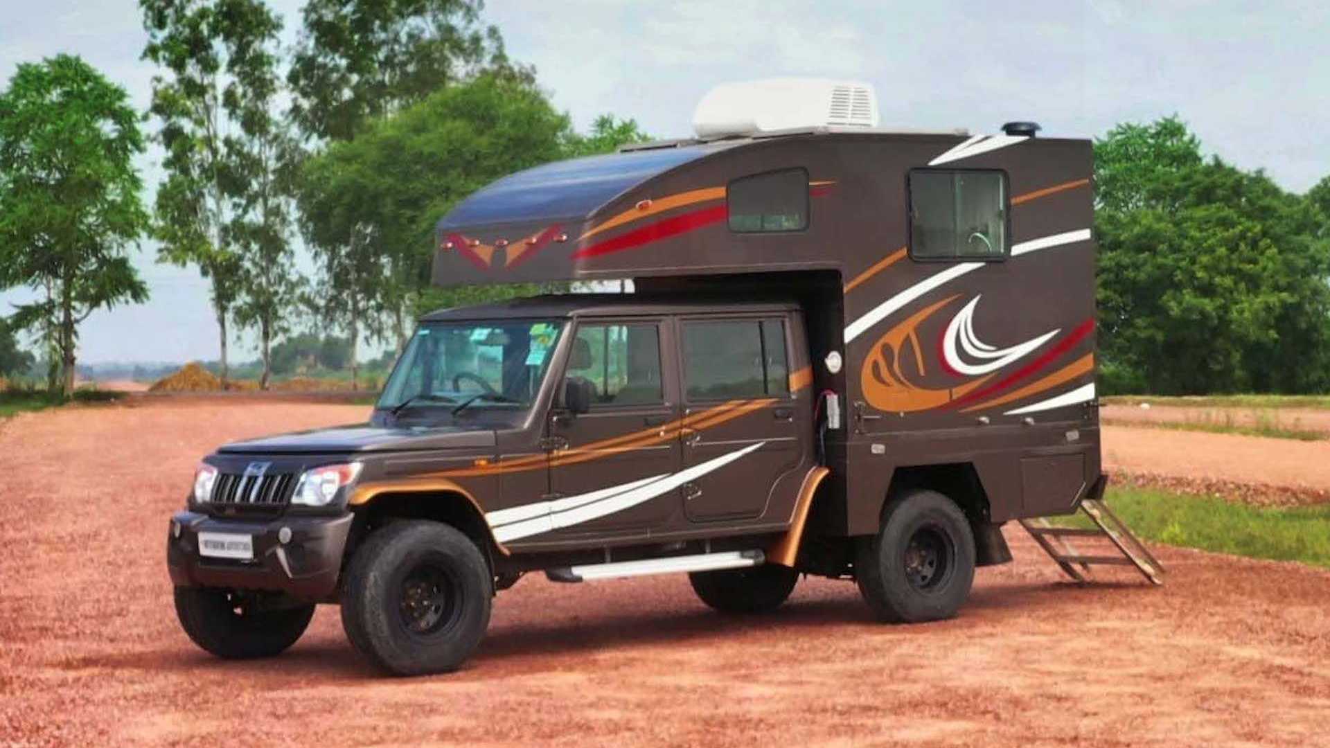 custom flatbed caravan from india