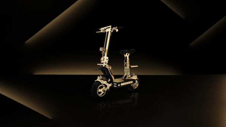 gold e scooter caviar thunderball is green urban mobility for the rich pricier than a car 1