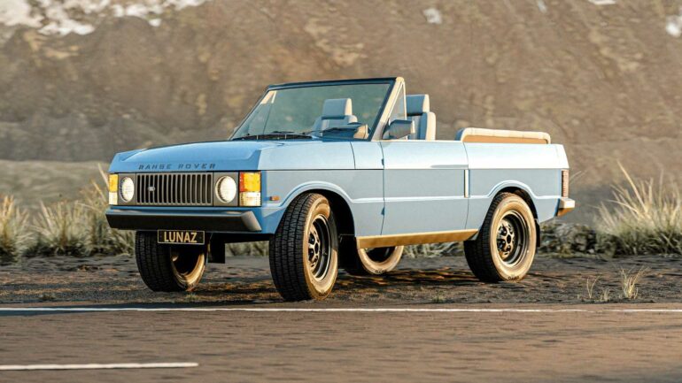 classic range rover convertible electric conversion by lunaz 3