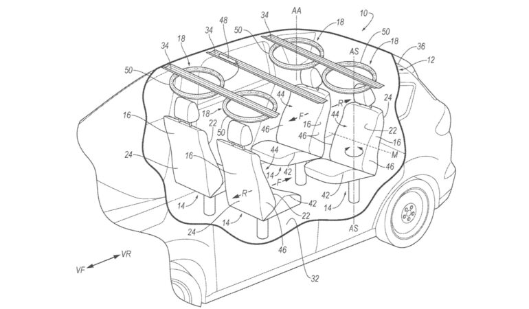 ford roof mounted airbag patent image 100862719 h