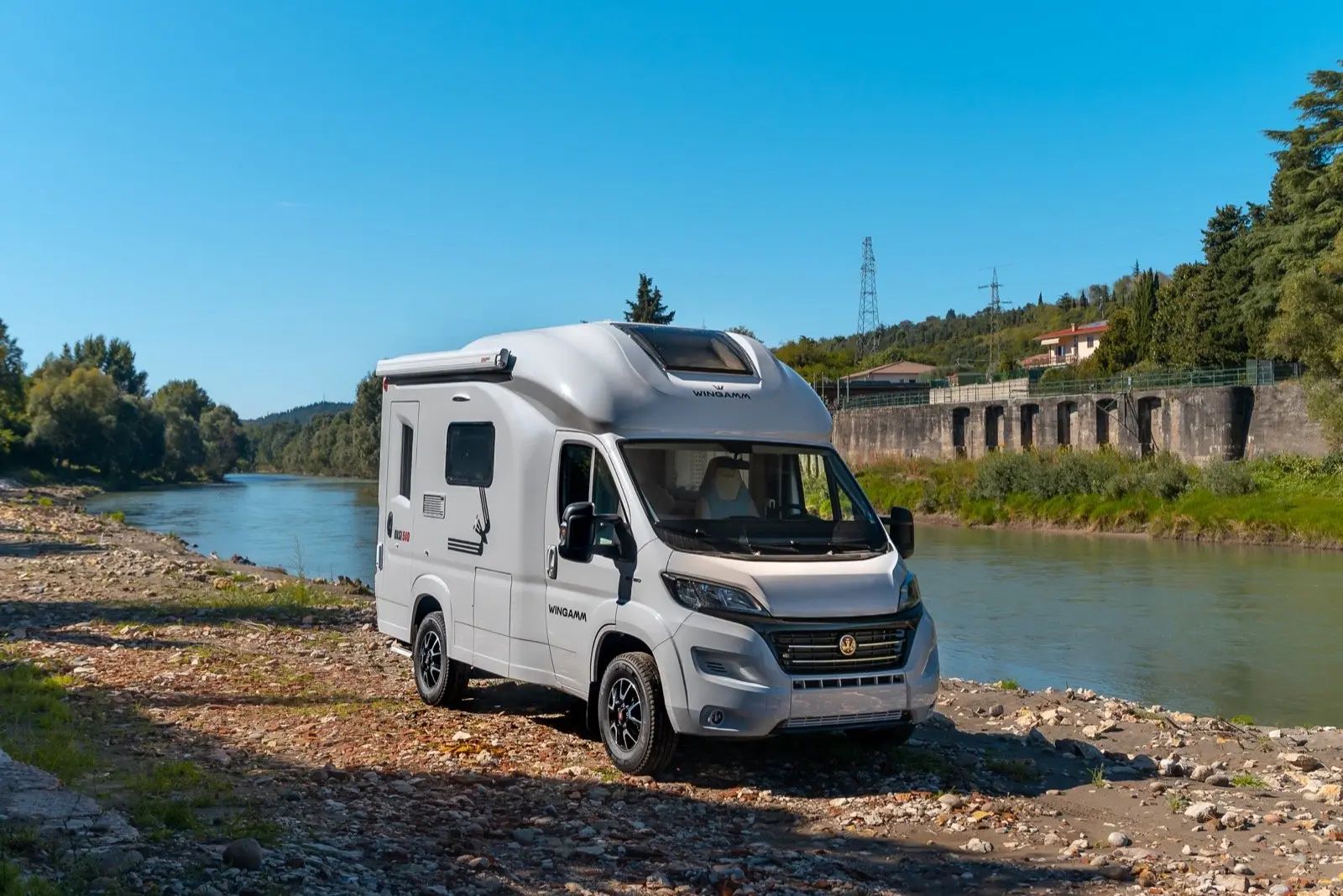 Oasi 540 small premium rv driving