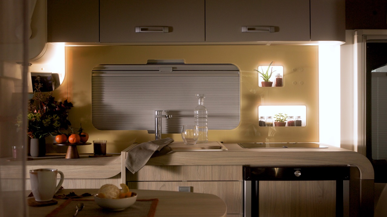 PARETE cucina ATTREZZATA RETROILLUMINATA OASI 540.1