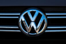VOLKSWAGEN badge on a car