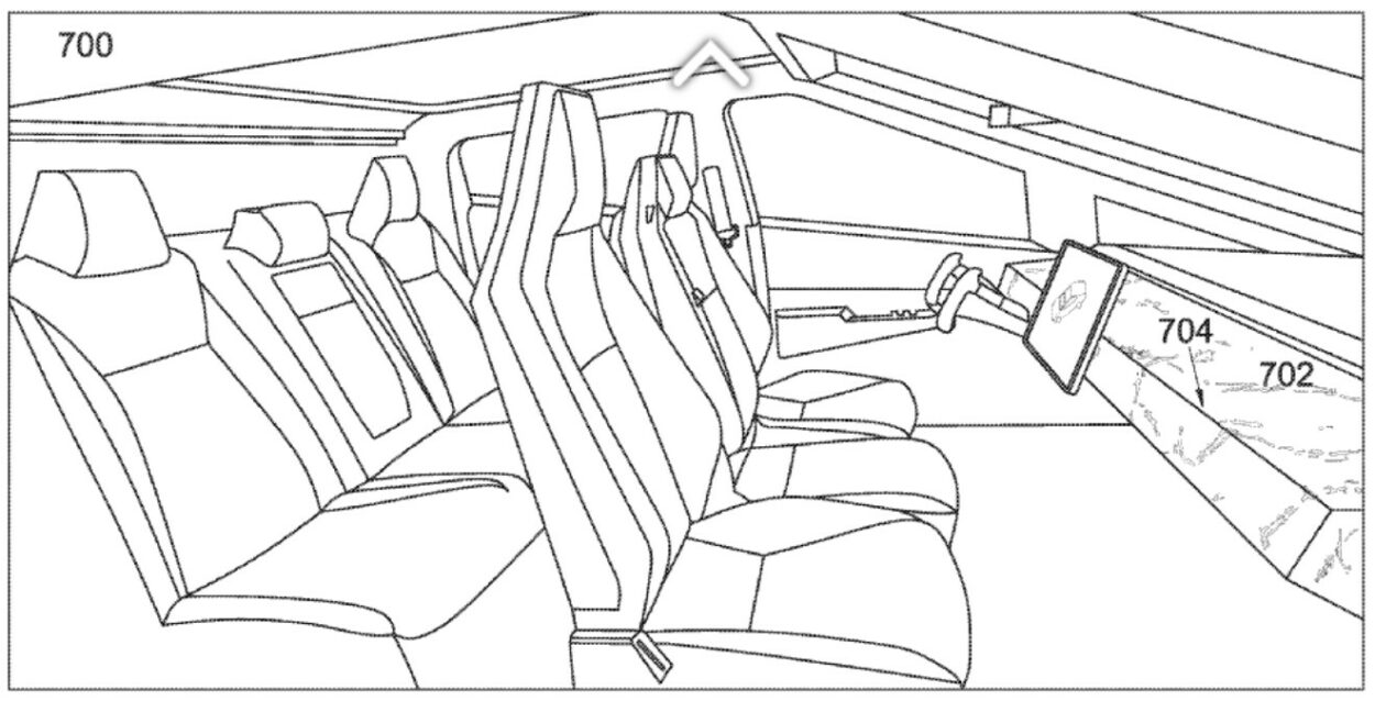 tesla cybertruck windshield patent 1