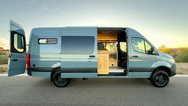 this sprinter camper van has all the bells and whistles for long term off grid living 208075 7