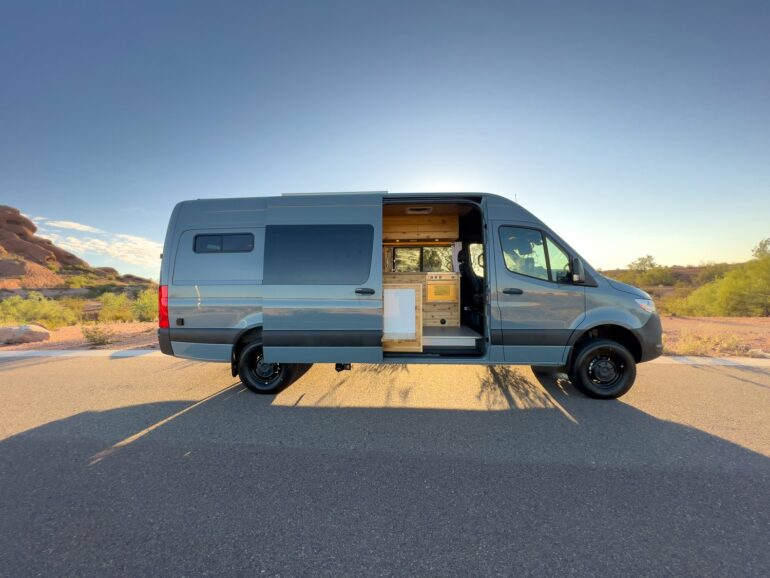 this sprinter camper van has all the bells and whistles for long term off grid living 1