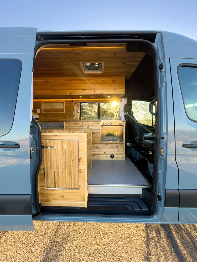 this sprinter camper van has all the bells and whistles for long term off grid living 2