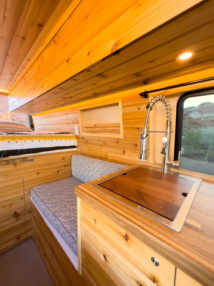 this sprinter camper van has all the bells and whistles for long term off grid living 21