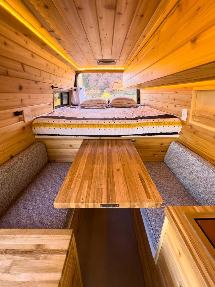 this sprinter camper van has all the bells and whistles for long term off grid living 23