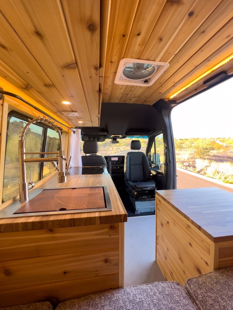 this sprinter camper van has all the bells and whistles for long term off grid living 26