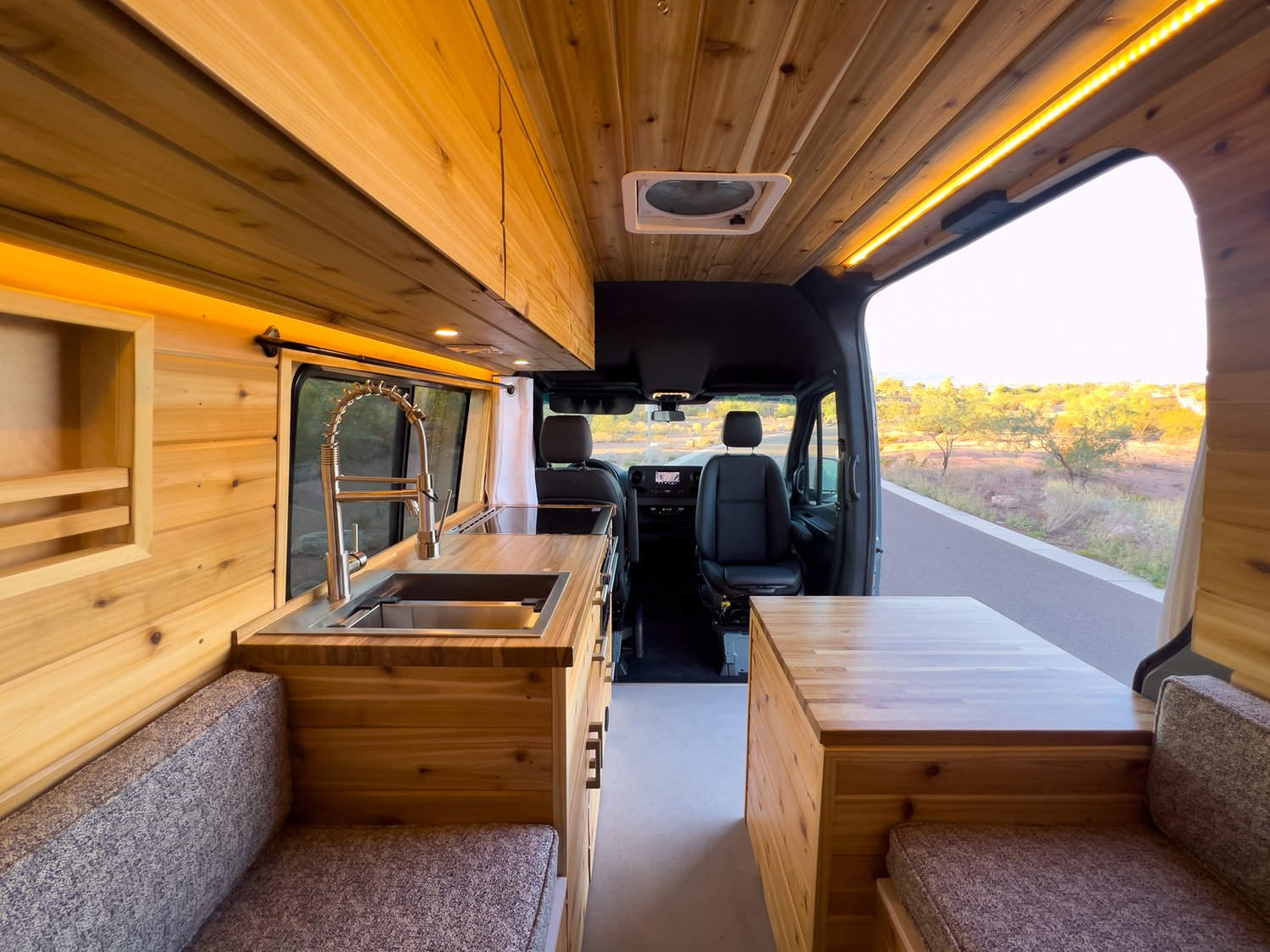 this sprinter camper van has all the bells and whistles for long term off grid living 27