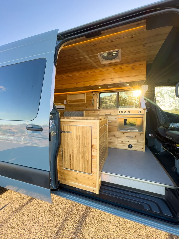 this sprinter camper van has all the bells and whistles for long term off grid living 3