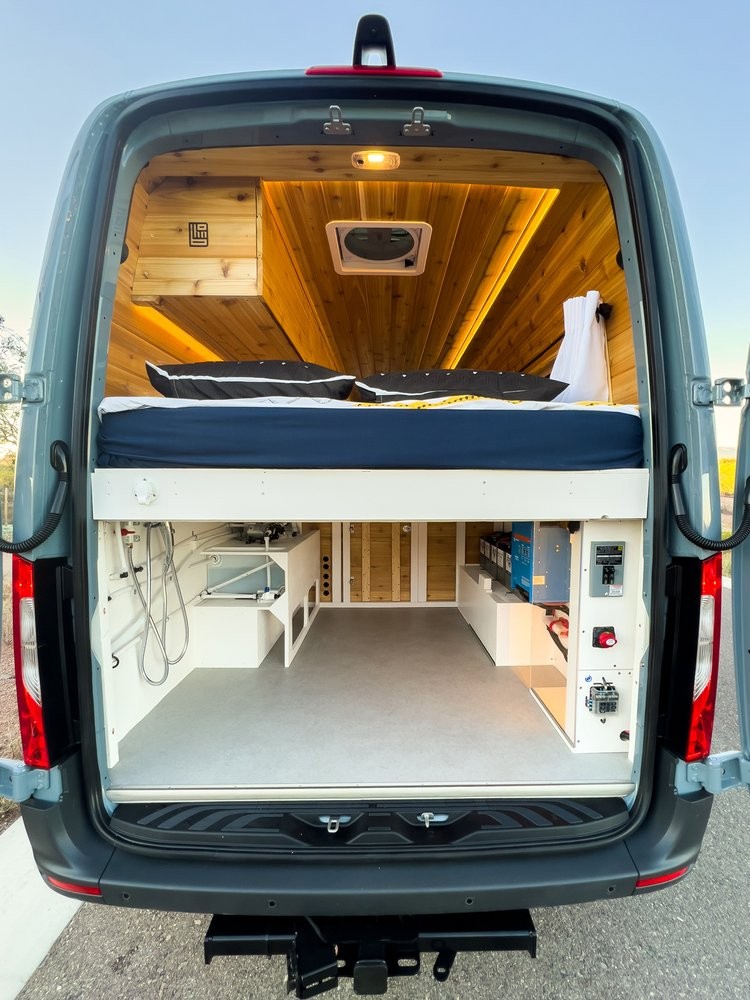 this sprinter camper van has all the bells and whistles for long term off grid living 31