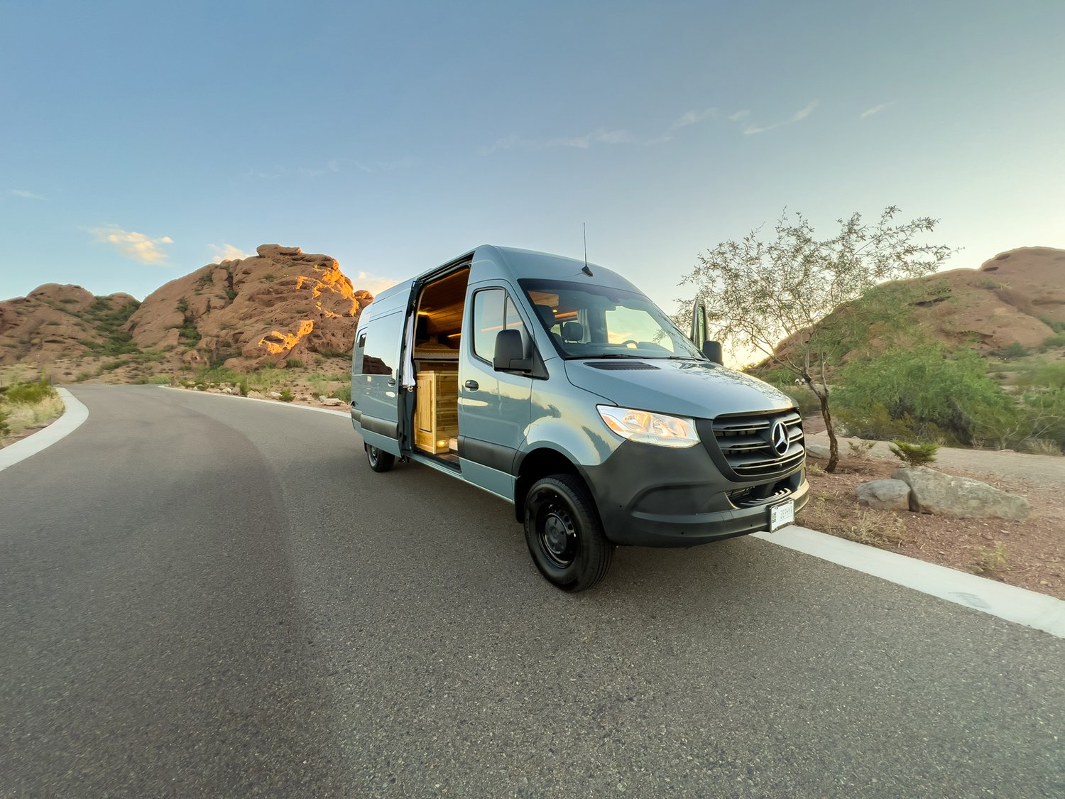 this sprinter camper van has all the bells and whistles for long term off grid living 37