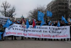 Demonstration for the rights of the Uyghurs in Berlin 2020 01 19 09