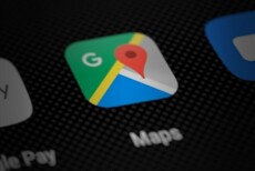 Google Maps app icon on smartphone screen perspective render 49897226107 1