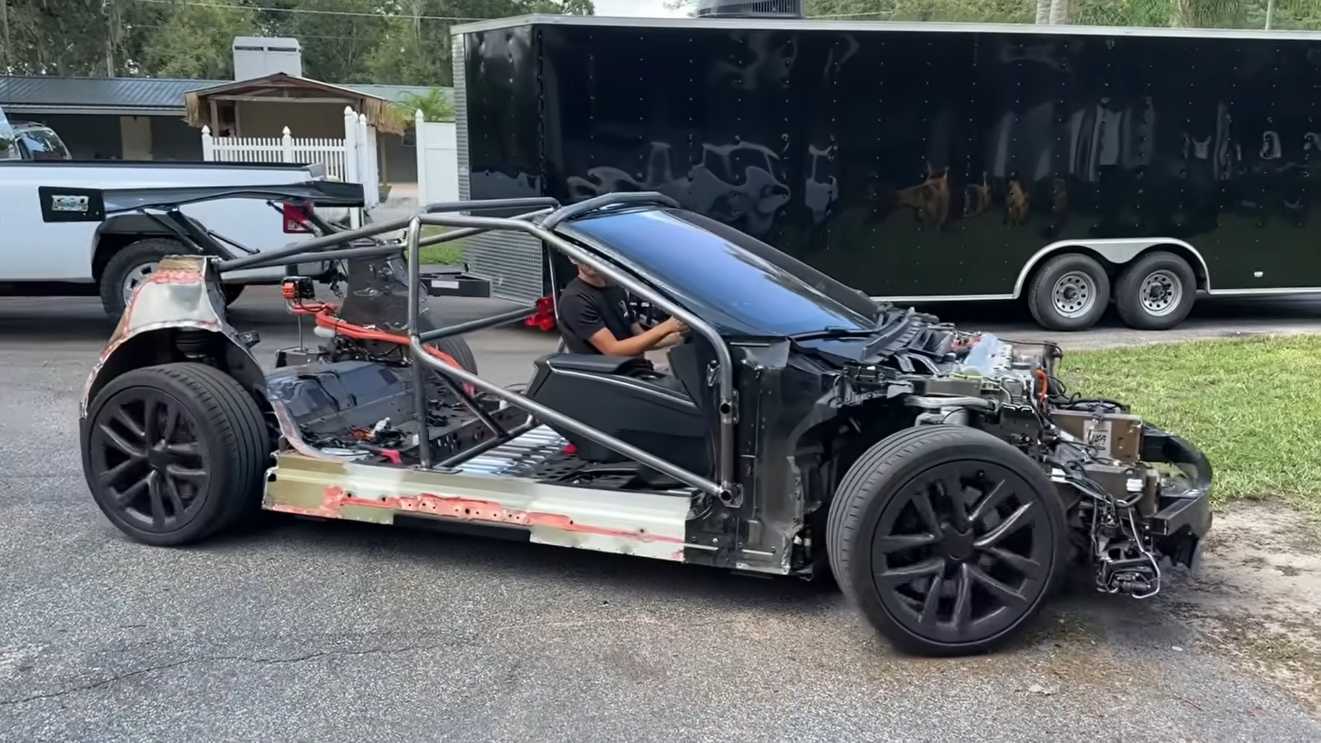 Tesla Model S Plaid naked