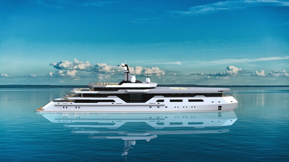 this superyacht concept boasts a geometric silhouette and a very private infinity pool 10