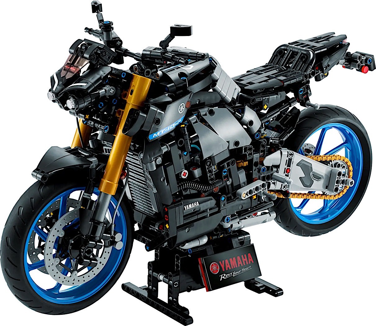 yamaha mt 10 sp comes together from 1478 lego pieces just as aggressive as the real deal 8