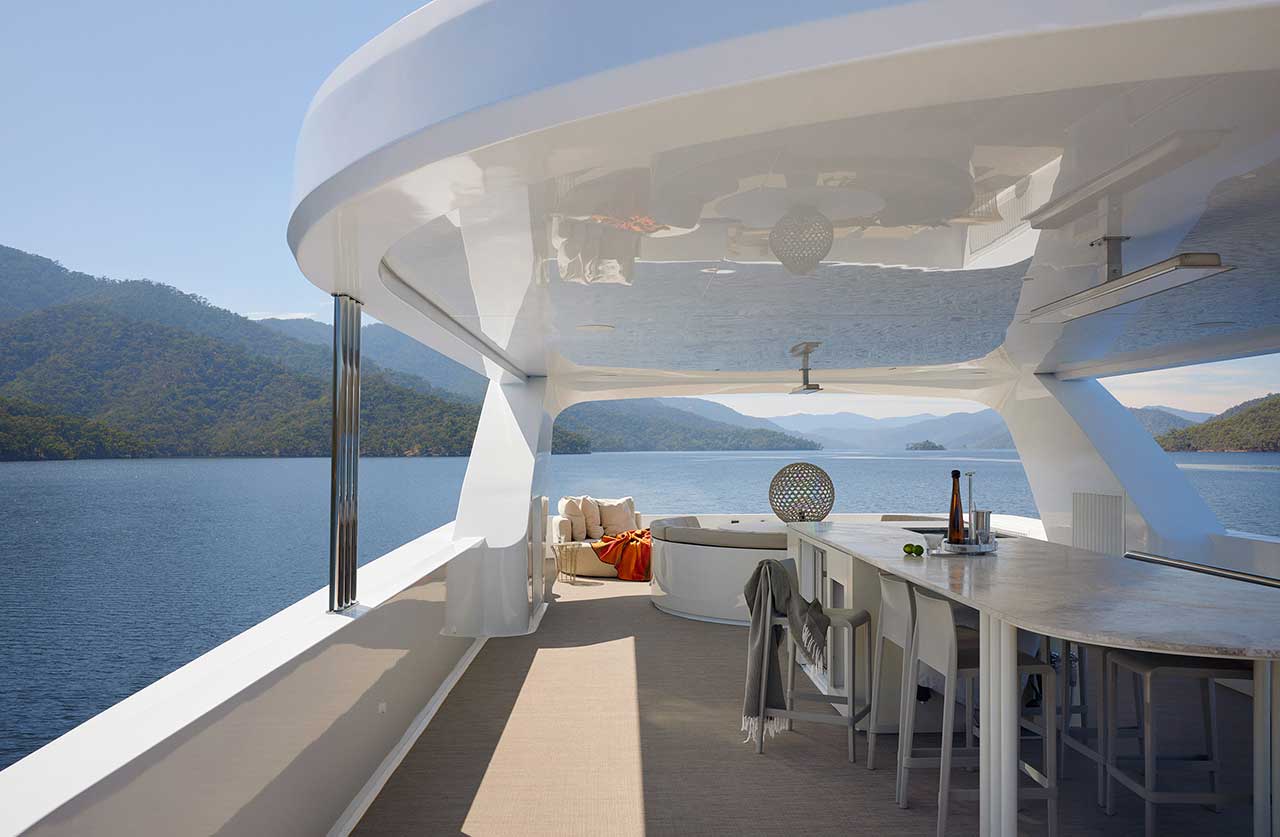 halcyon houseboat is a floating oasis of peace that fully connects with the elements 8
