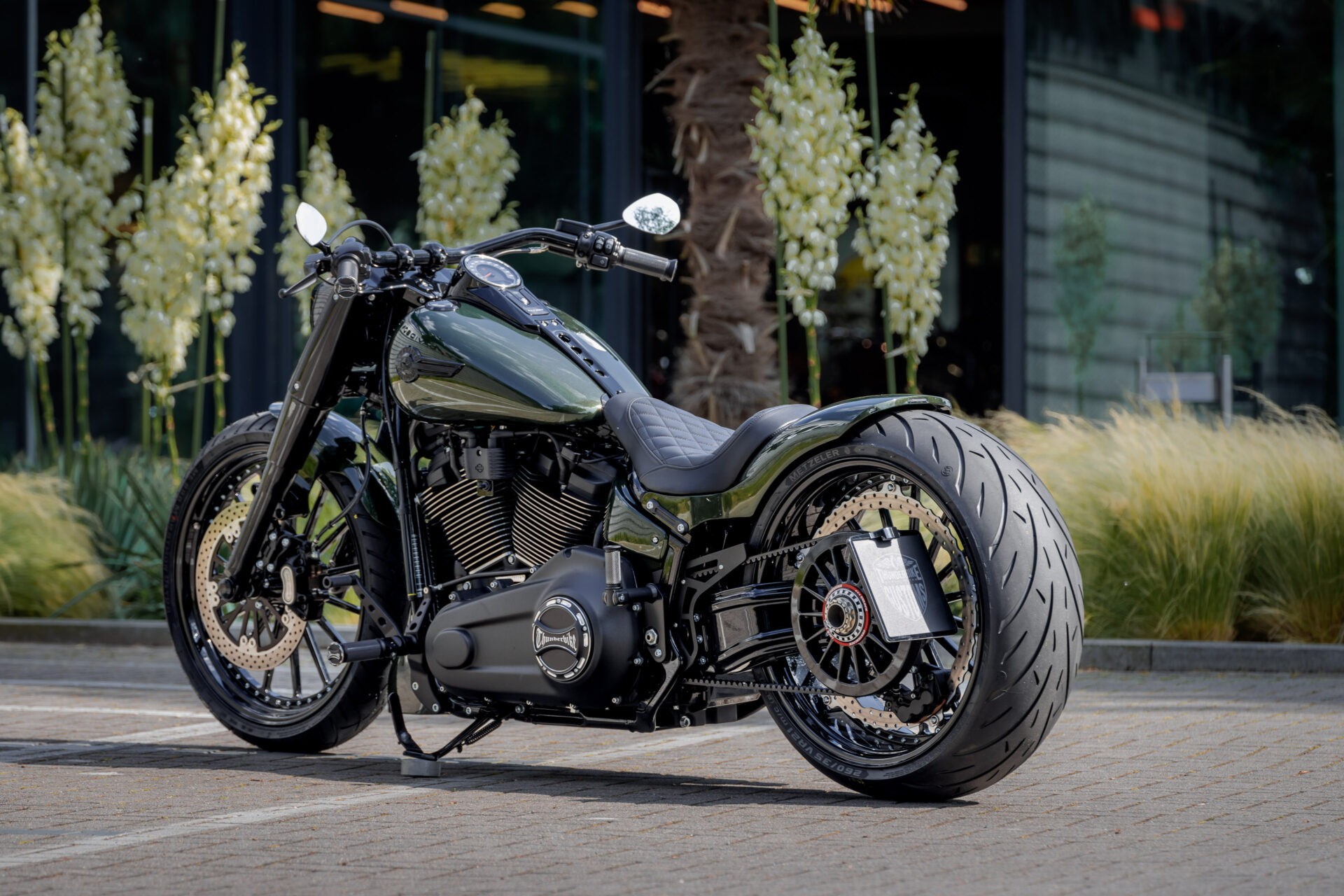harley davidson green booster has a subtle mercedes amg connection 10