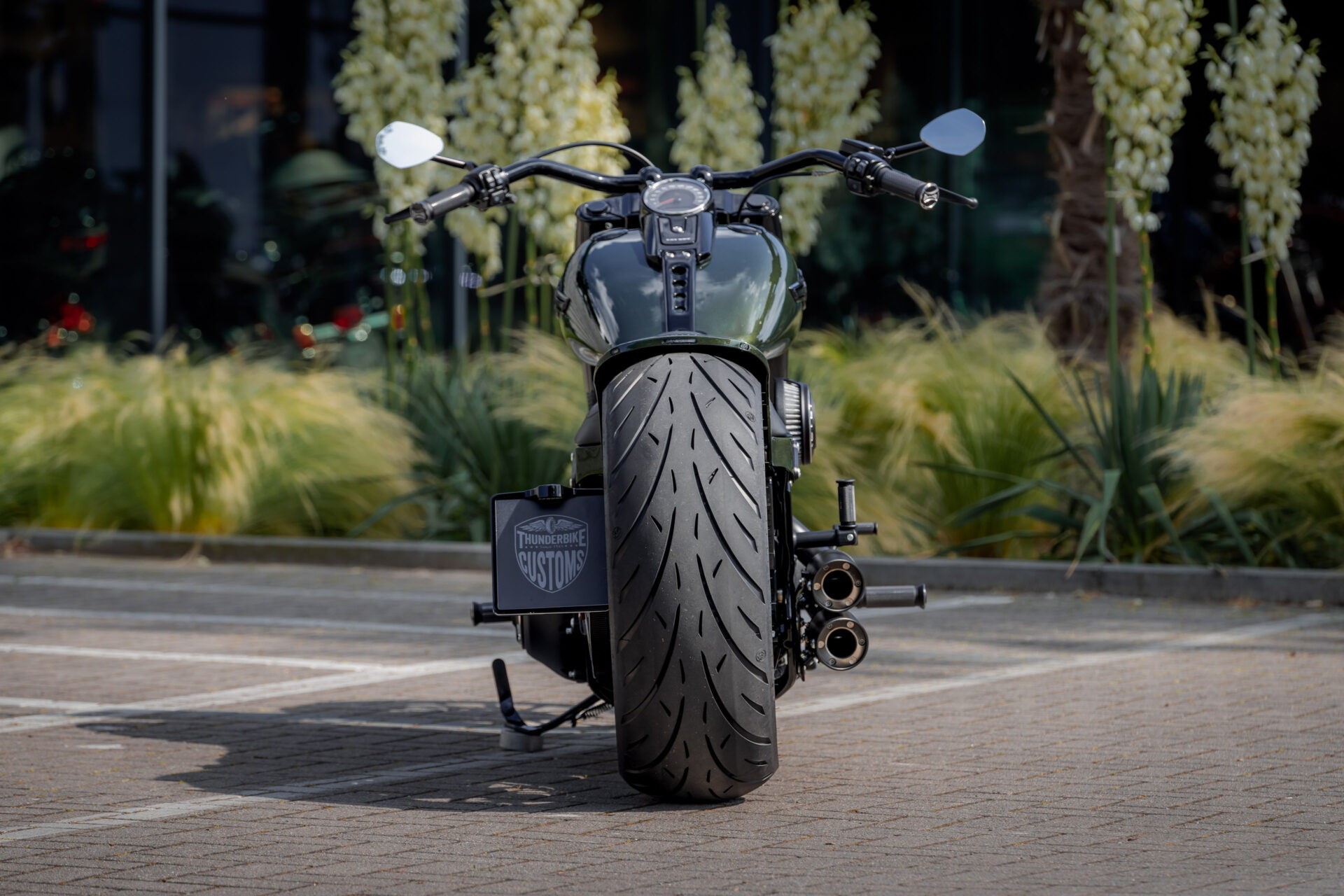 harley davidson green booster has a subtle mercedes amg connection 11
