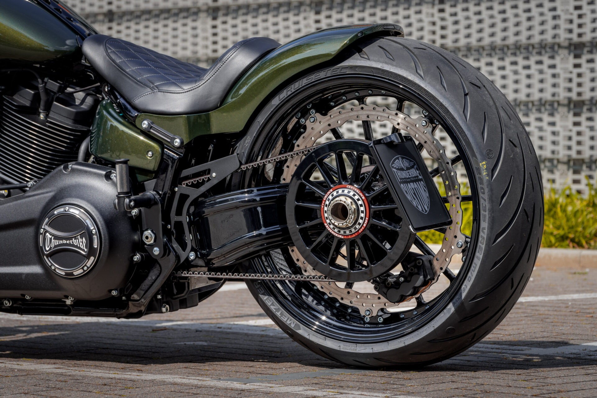 harley davidson green booster has a subtle mercedes amg connection 6