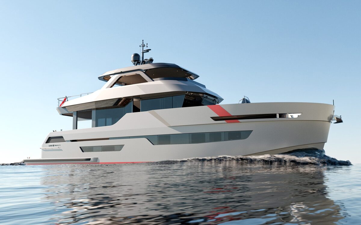lynx yachts introduces customizable pocket superyacht that can anchor anywhere 5