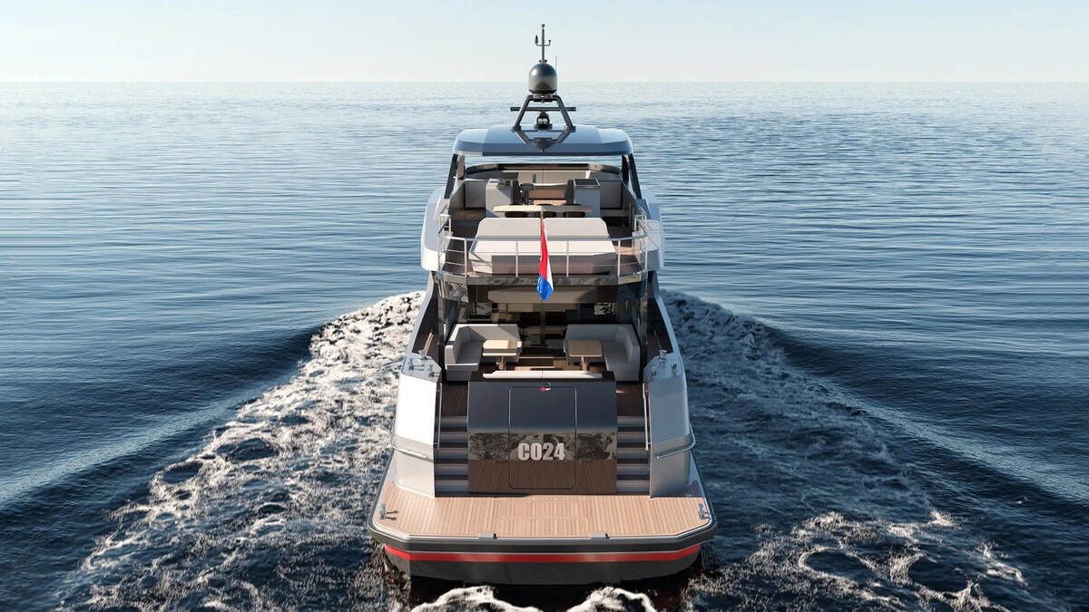 lynx yachts introduces customizable pocket superyacht that can anchor anywhere 8