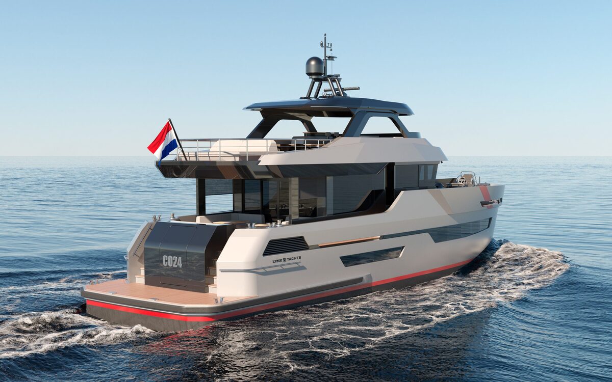 lynx yachts introduces customizable pocket superyacht that can anchor anywhere 9