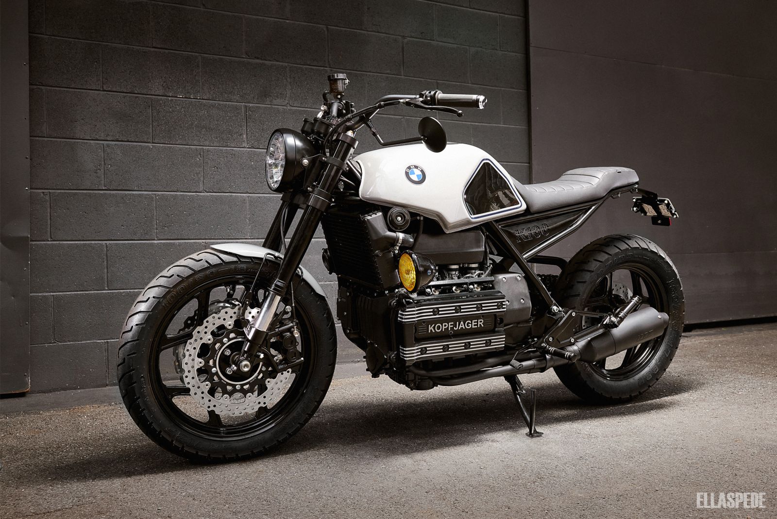 modified 1986 bmw k 100 has an understated look and heaps of modern componentry 2