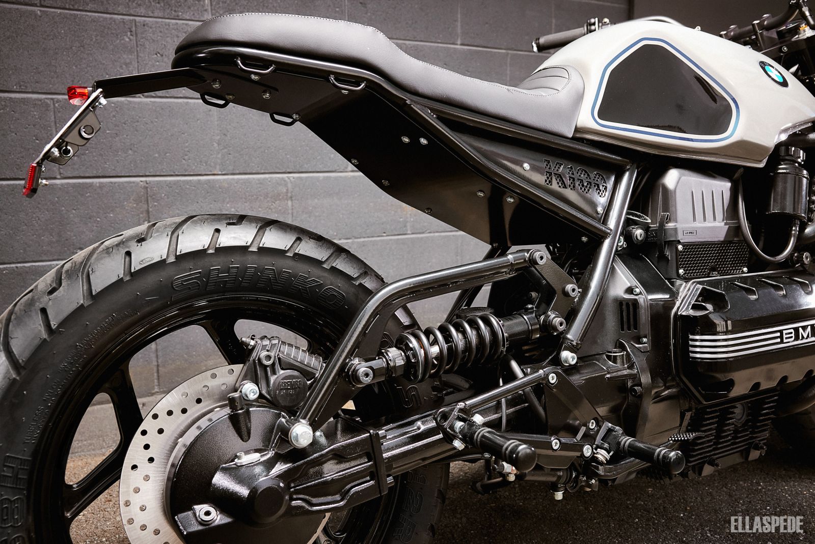 modified 1986 bmw k 100 has an understated look and heaps of modern componentry 5