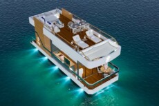 this luxury tiny house floats has an office for working from home 1