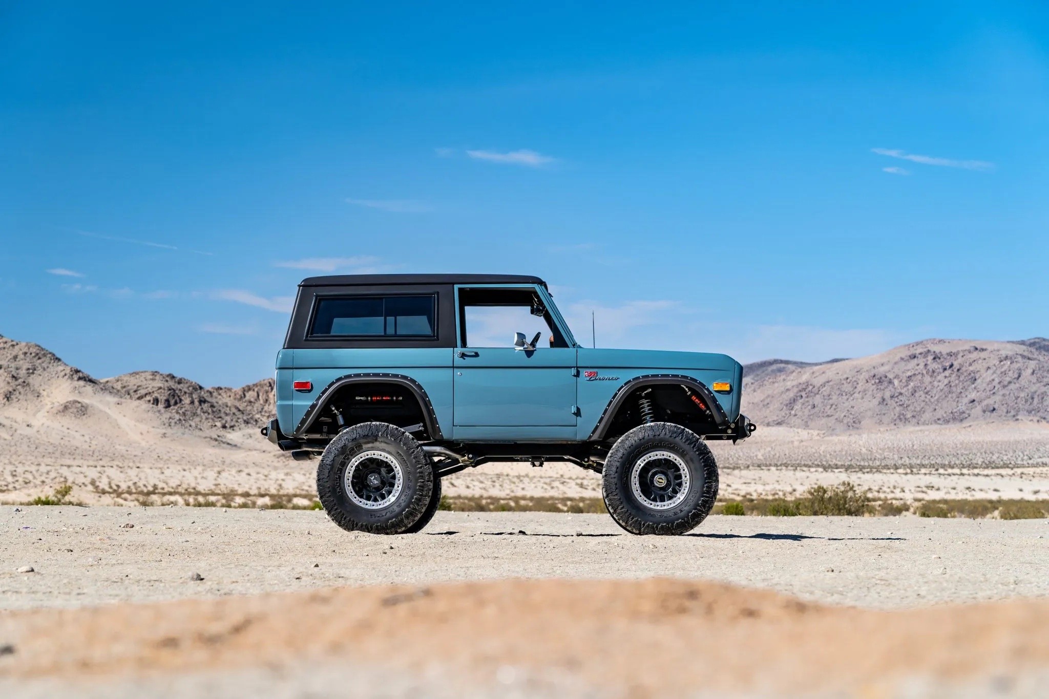 1972 ford bronco restomod gets turquoise and digital eveything 1
