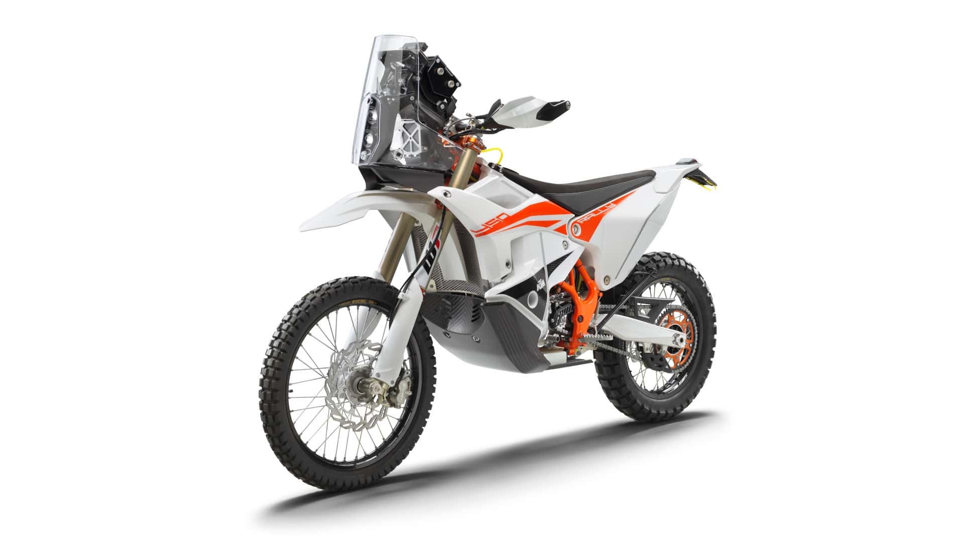 2024 ktm 450 rally replica front left angle view