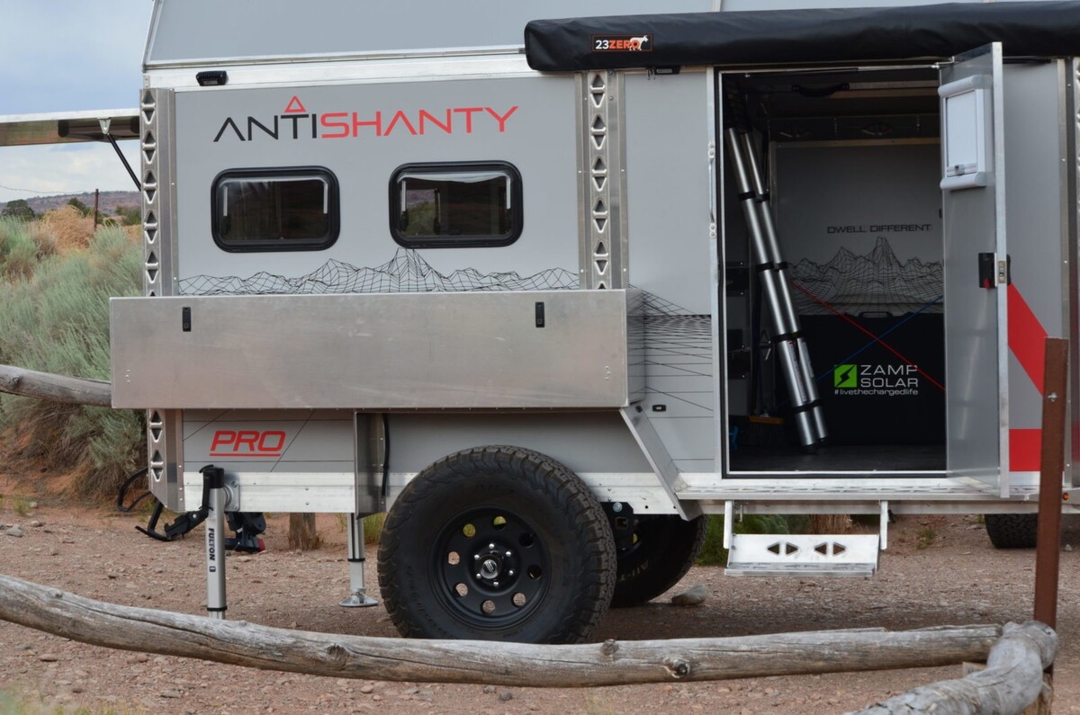 antishanty pro aims for ultralight tiny house but in off road capable trailer form 10