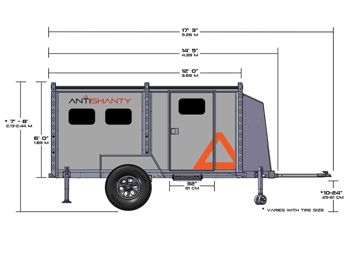 antishanty pro aims for ultralight tiny house but in off road capable trailer form 25