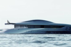 arrakeen is a retrofuturistic superyacht concept with gullwing doors and large portholes 221220 1