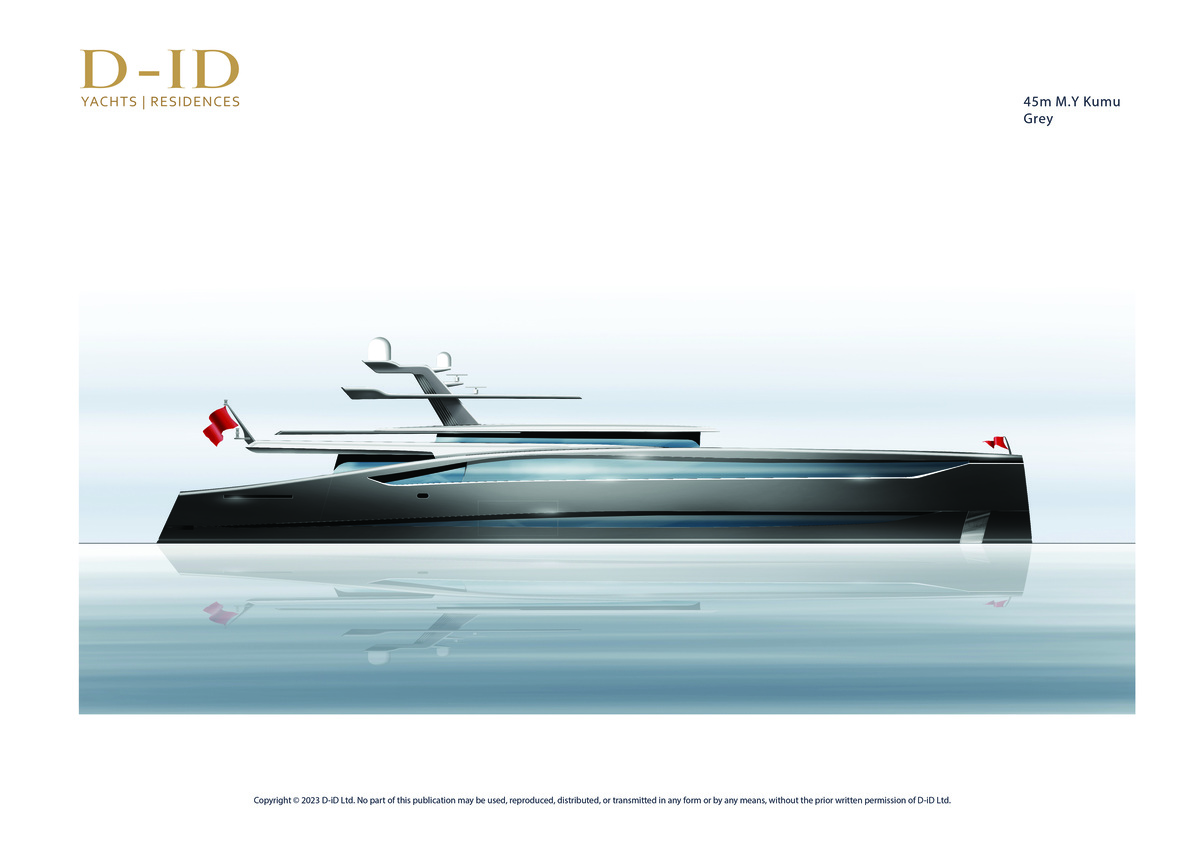 D iD 45m Yacht Concept GreyProfile