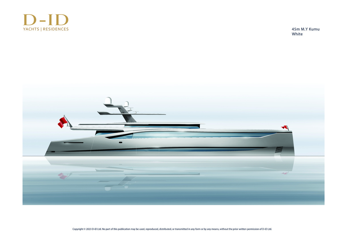 D iD 45m Yacht Concept WhiteProfile