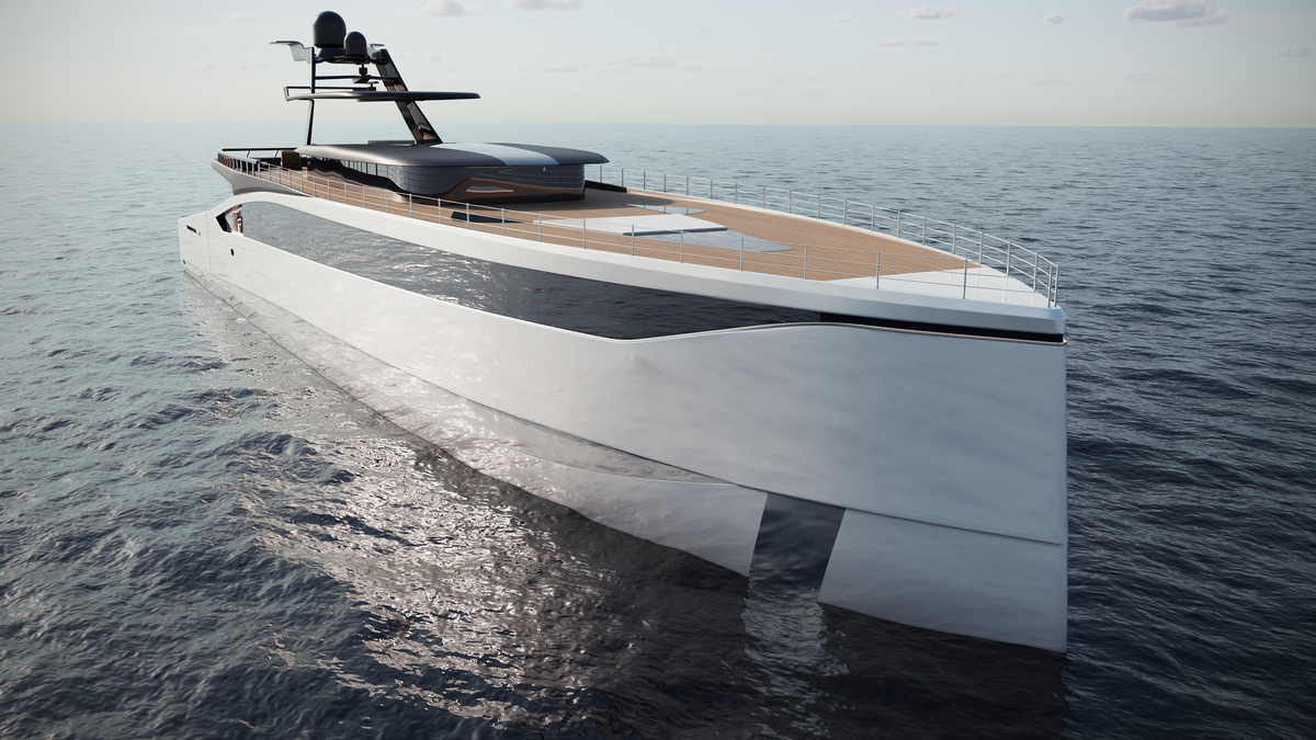 D iD 45m Yacht Concept front view