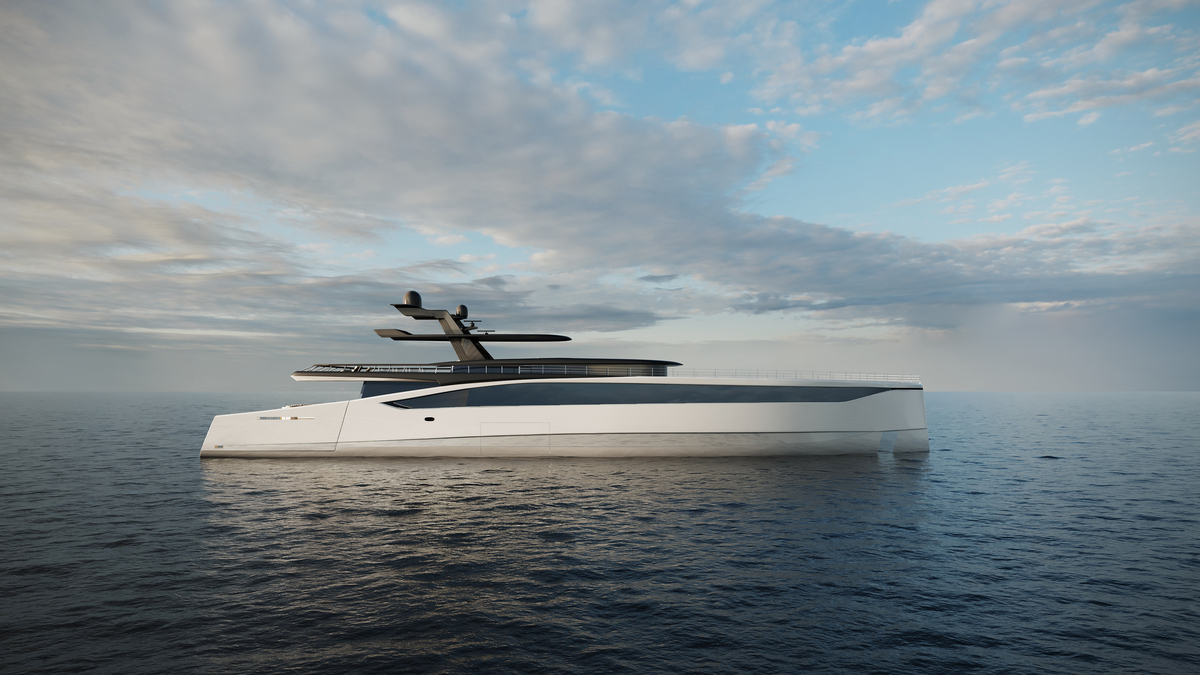 D iD 45m Yacht Concept side view