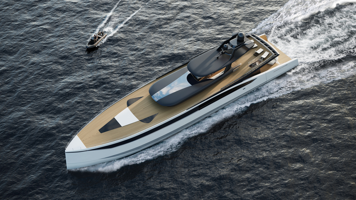 D iD 45m Yacht Concept top view