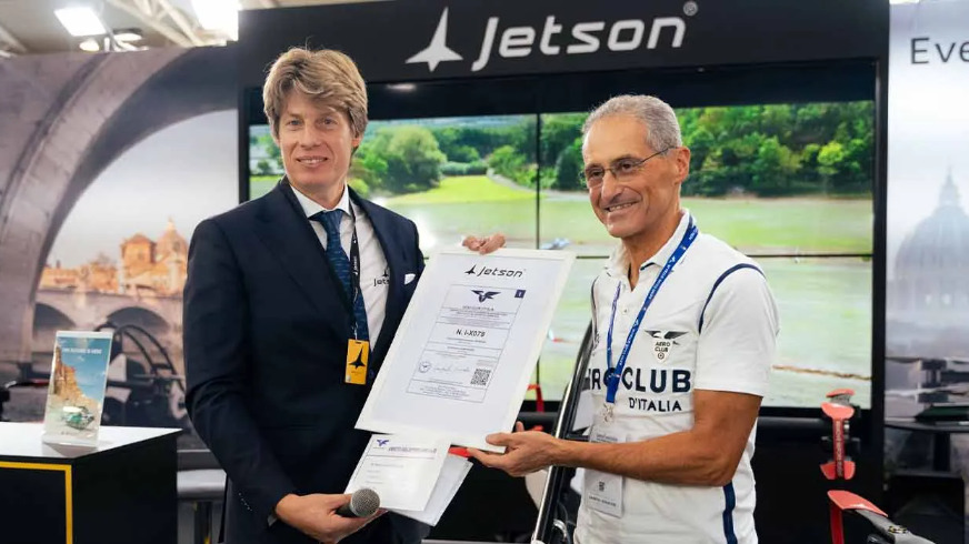 Jetson ONE - consegna certificato