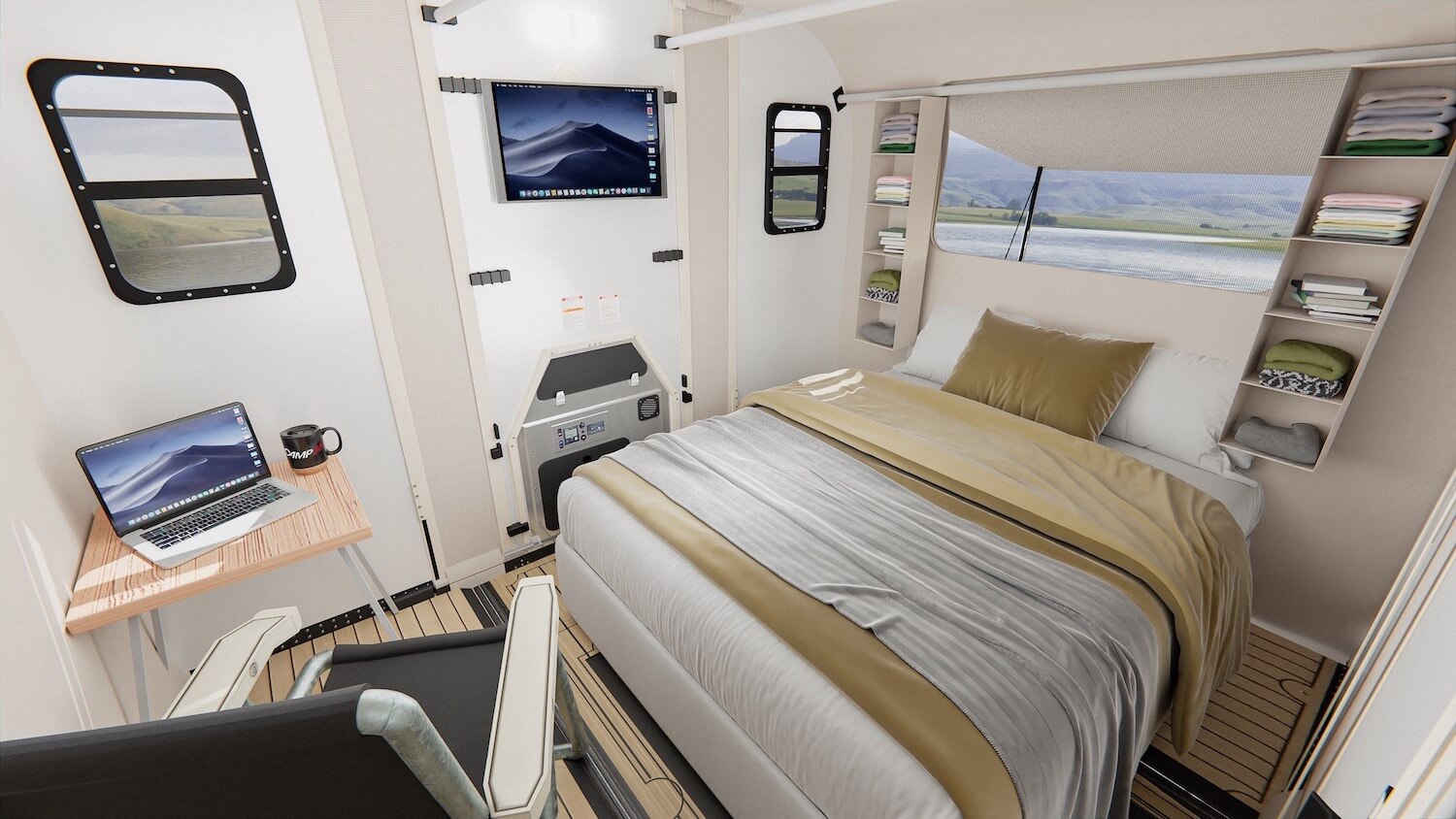 camp365 t model is a modern truck bed camper specifically designed for electric pickups 11