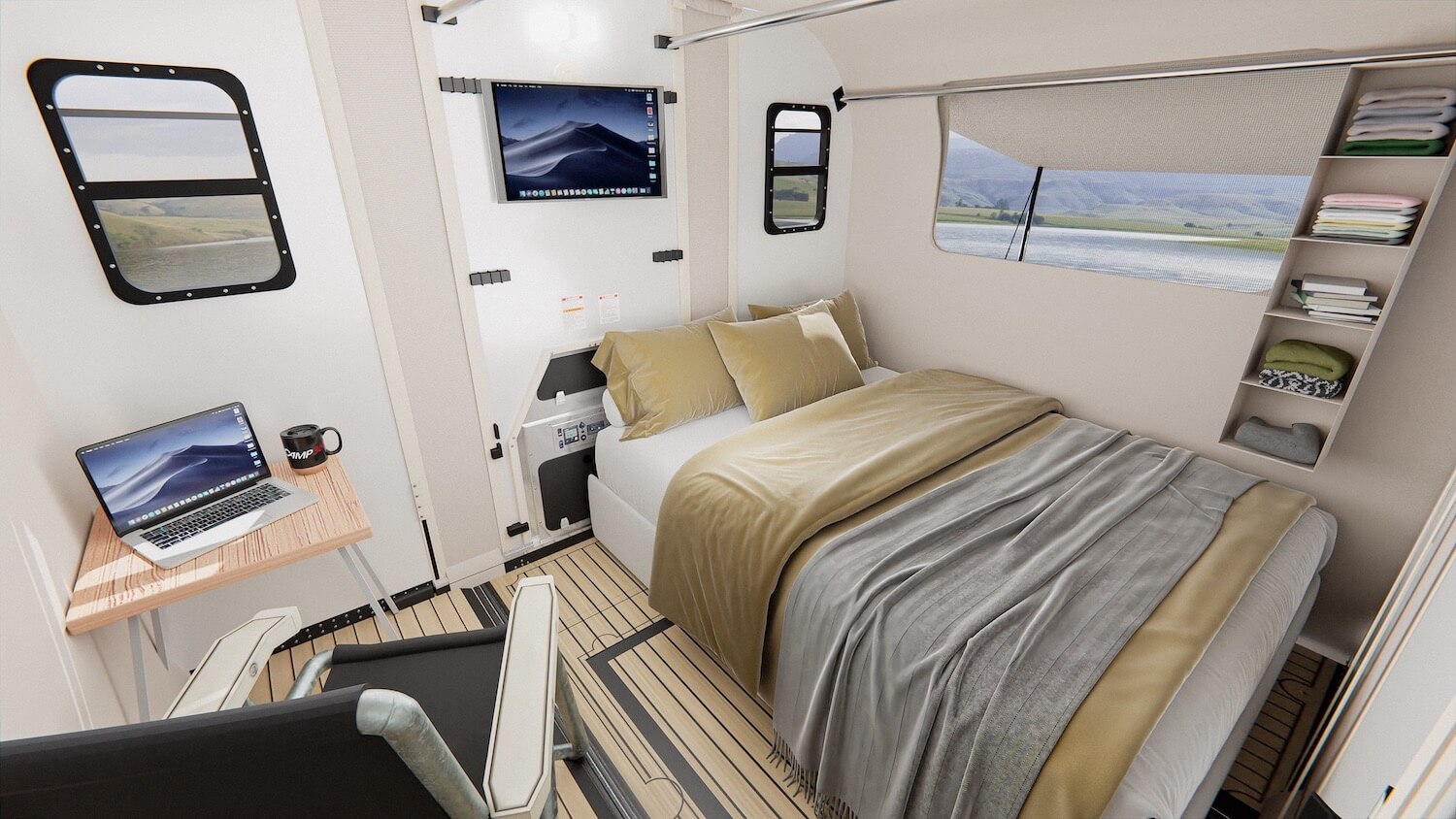 camp365 t model is a modern truck bed camper specifically designed for electric pickups 13
